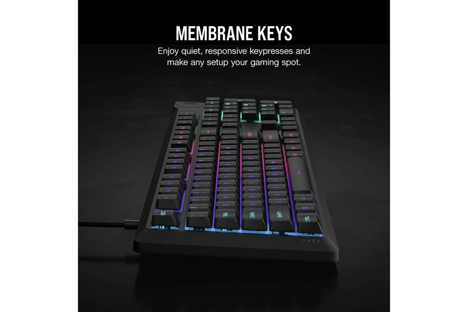 Corsair K55 CORE RGB Gaming Keyboard | Black-4