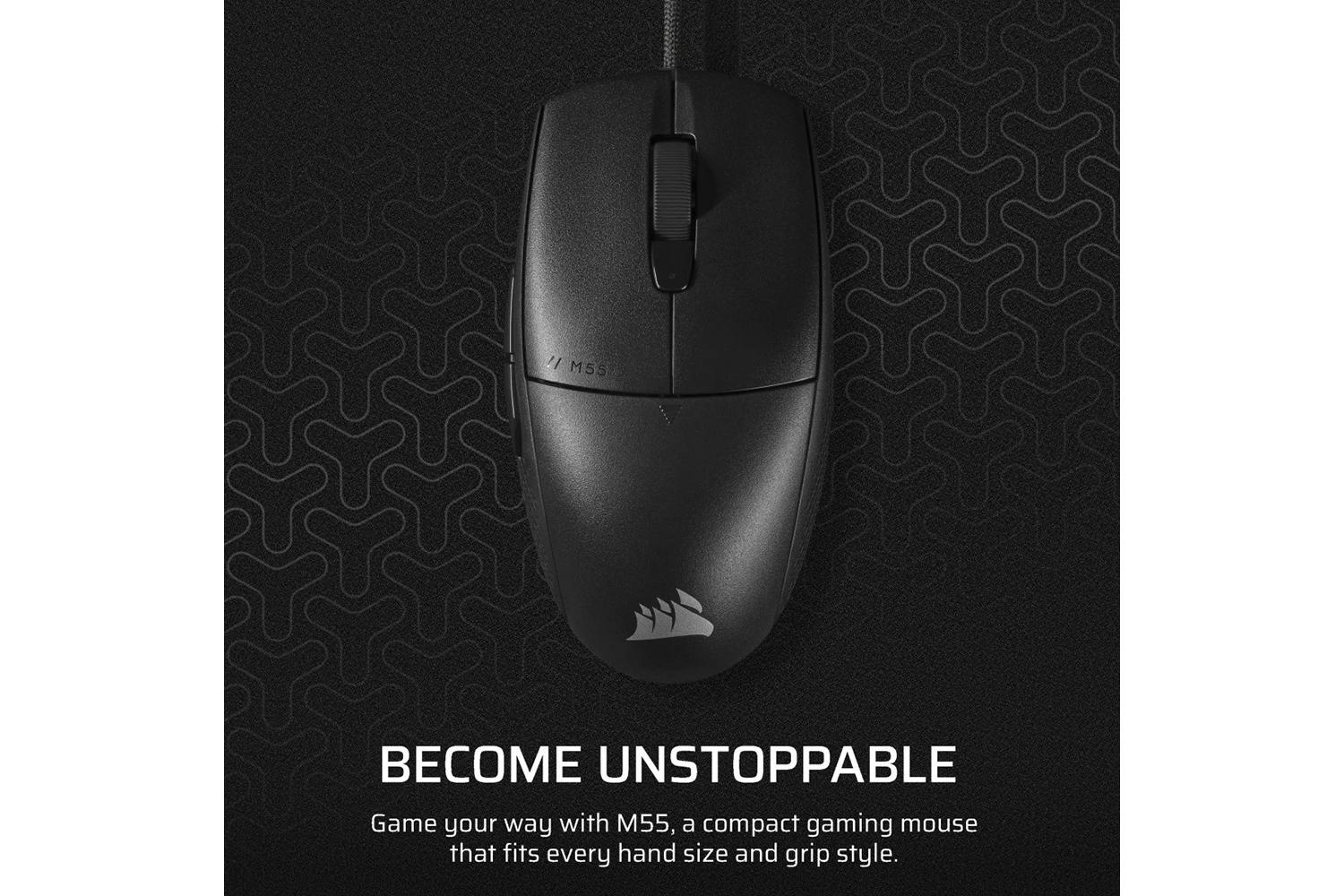Corsair M55 Lightweight Wired Gaming Mouse | Black-9