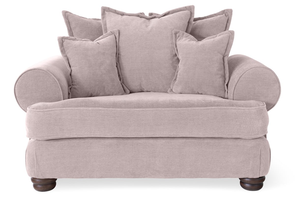 Charlotte Love Seat | Fabric | Latte