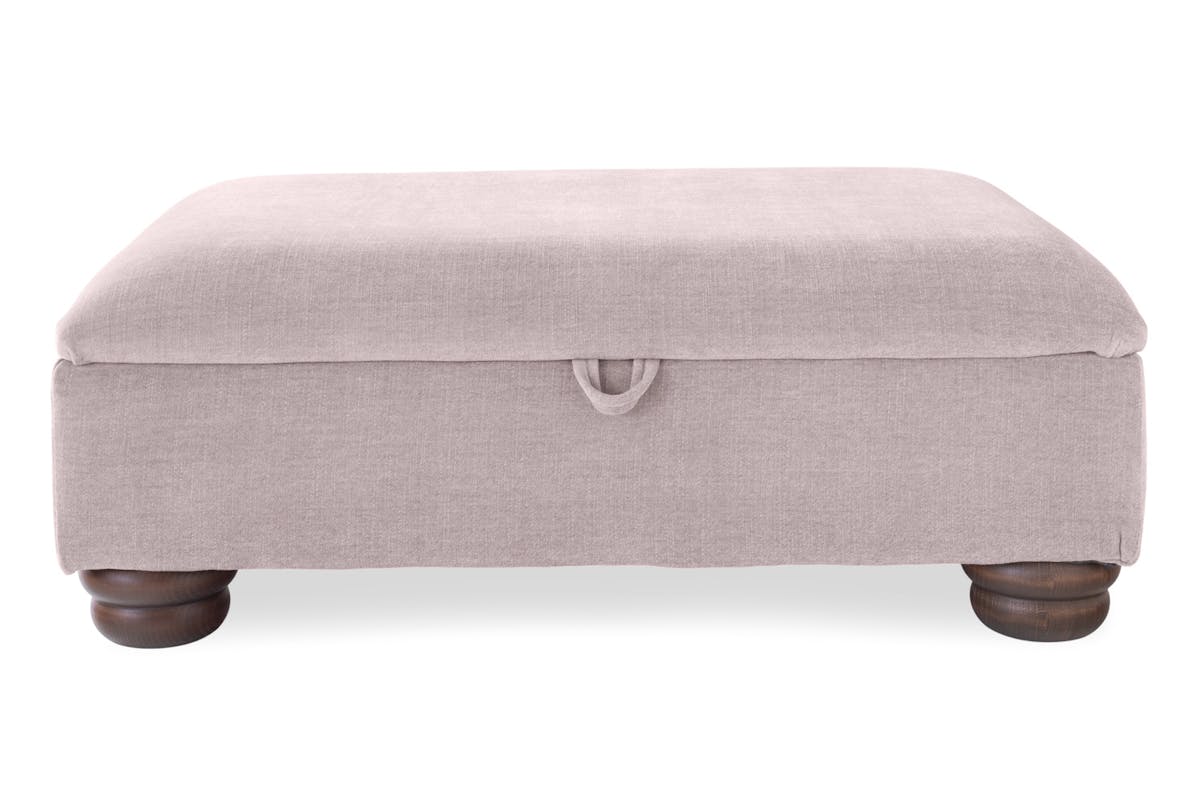 Charlotte Footstool | Storage | Fabric | Latte-1