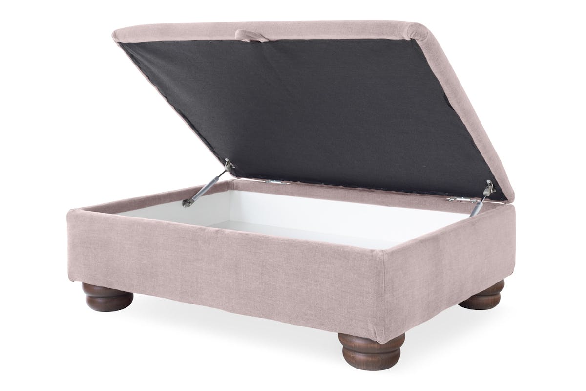 Charlotte Footstool | Storage | Fabric | Latte-4