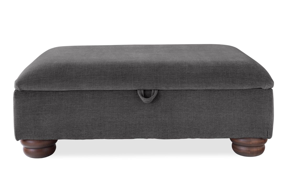 Charlotte Footstool | Storage | Fabric | Latte-12