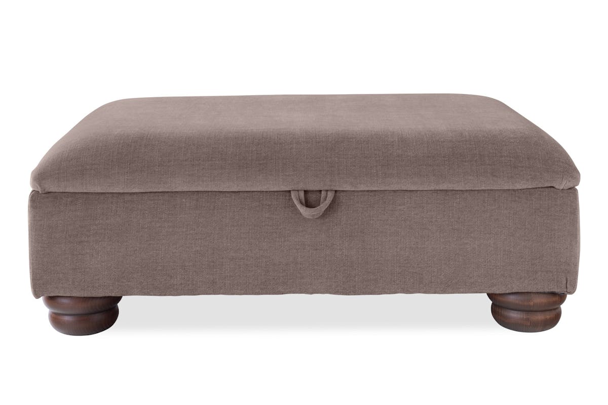 Charlotte Footstool | Storage | Fabric | Latte-9