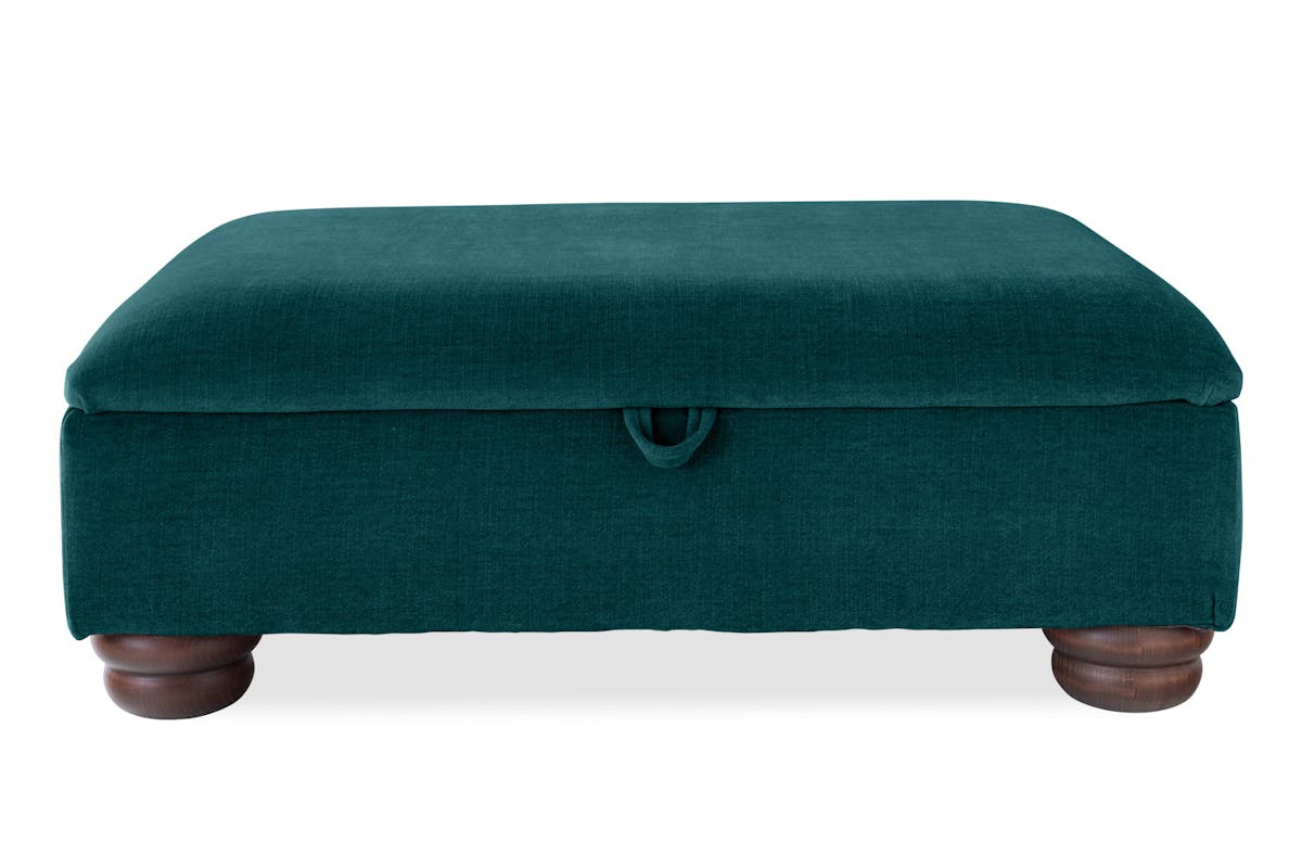 Charlotte Footstool | Storage | Fabric | Latte-15