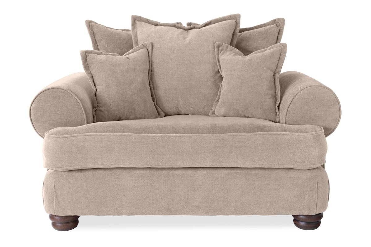 Charlotte Love Seat | Fabric | Latte-9