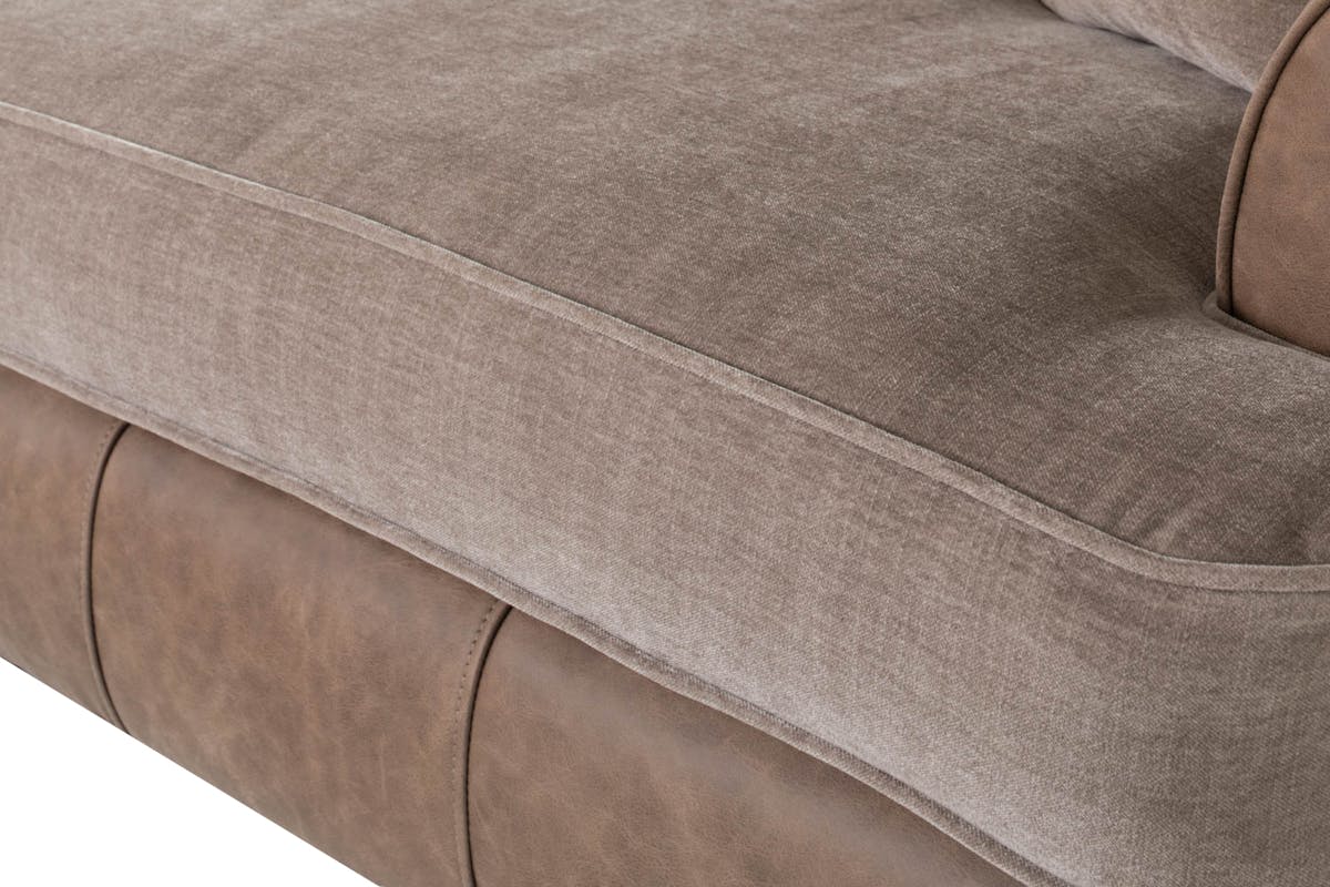 Charlotte 4 Seater | Faux Leather | Coffee-6