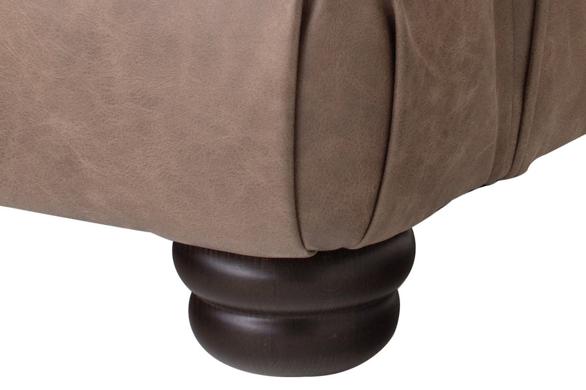 Charlotte 4 Seater | Faux Leather | Coffee-7