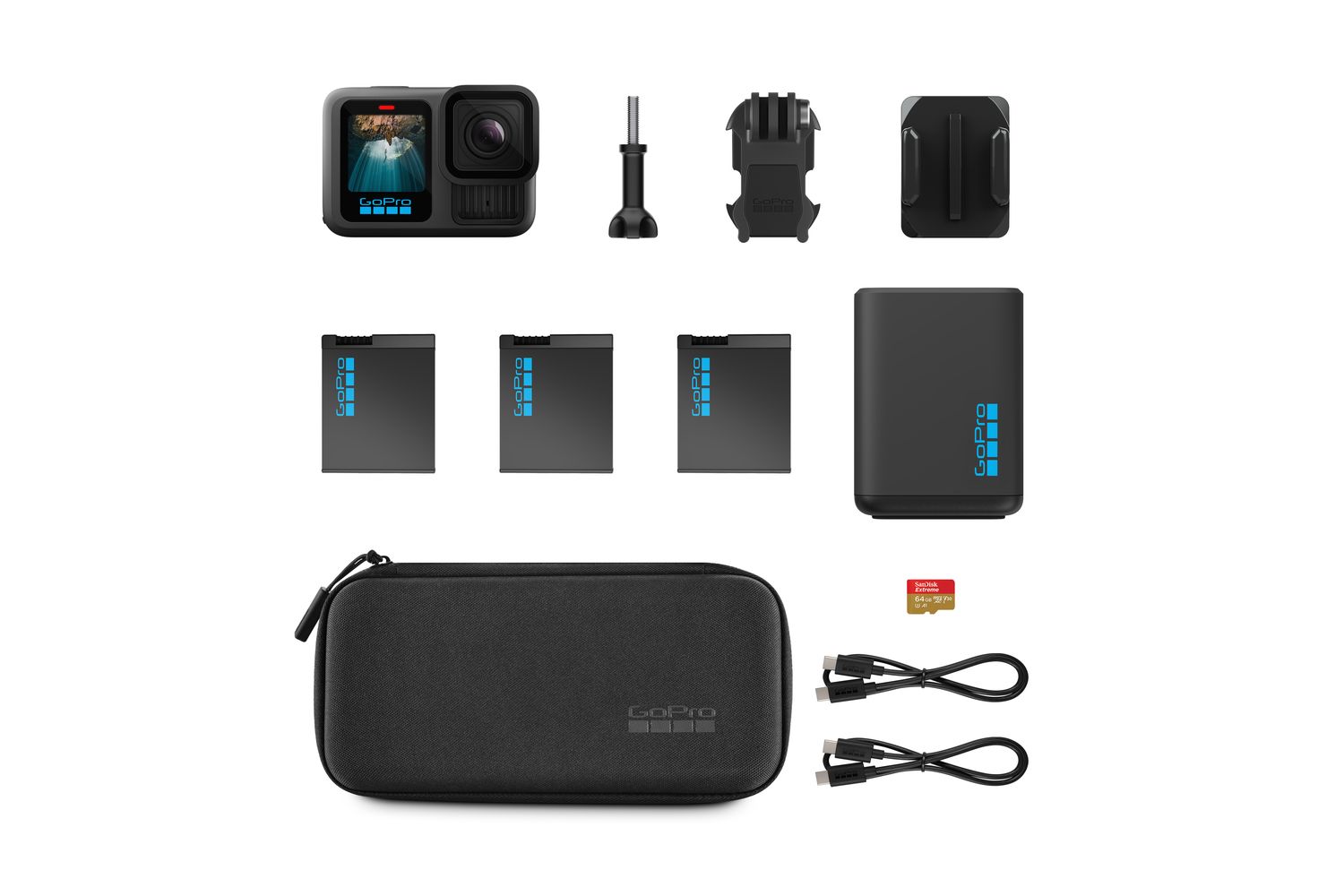 Go Pro Hero 13 Extended Power Bundle | Action Camera | Bundle-4