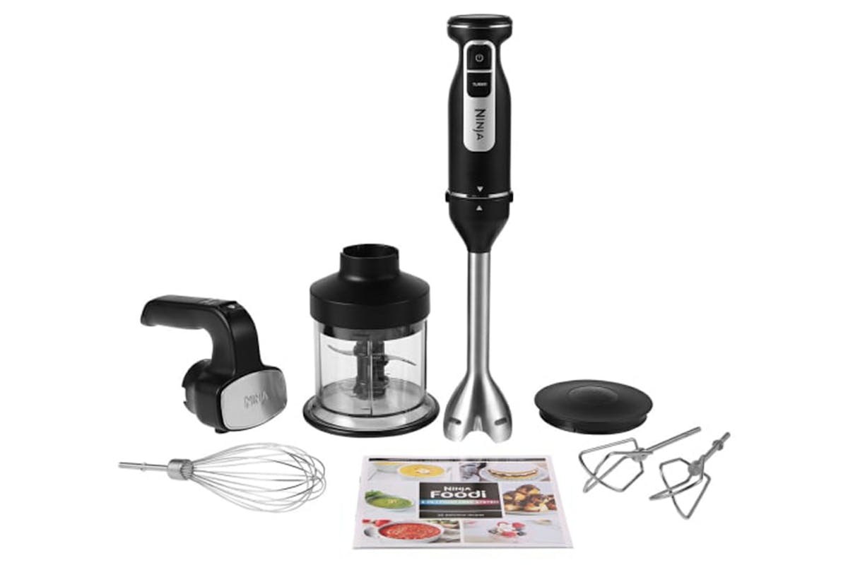 Ninja 3-in-1 Hand Blender with Mixer & Chopper | CI100UK | Black-2