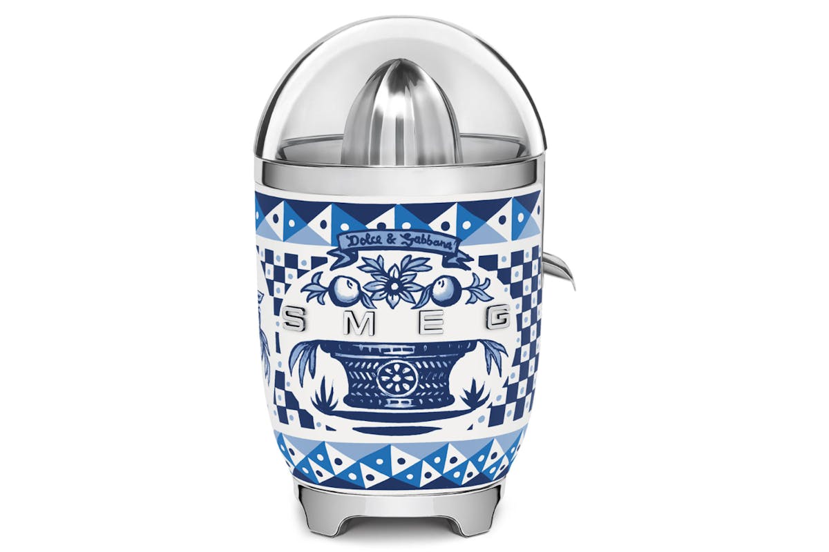 Smeg Dolce and Gabbana Blu Mediterraneo Citrus Juicer | CJF01DGBUK-8