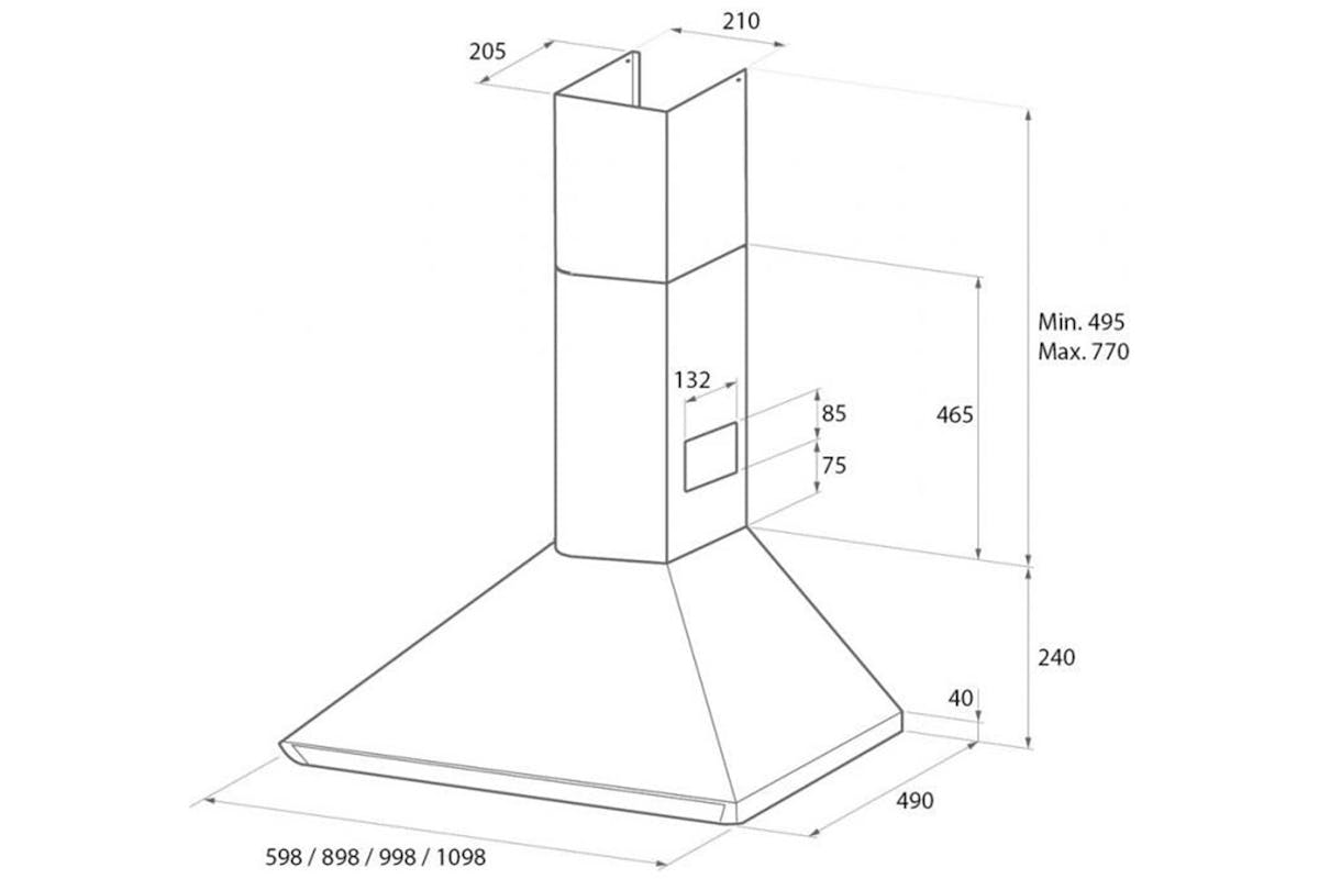 Rangemaster 90cm Classic Chimney Hood | CLAHDC90BC-5