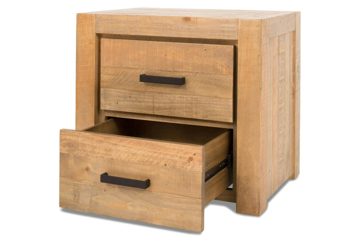 Coolmore Bedside Locker | 2 Drawer | Natural-5