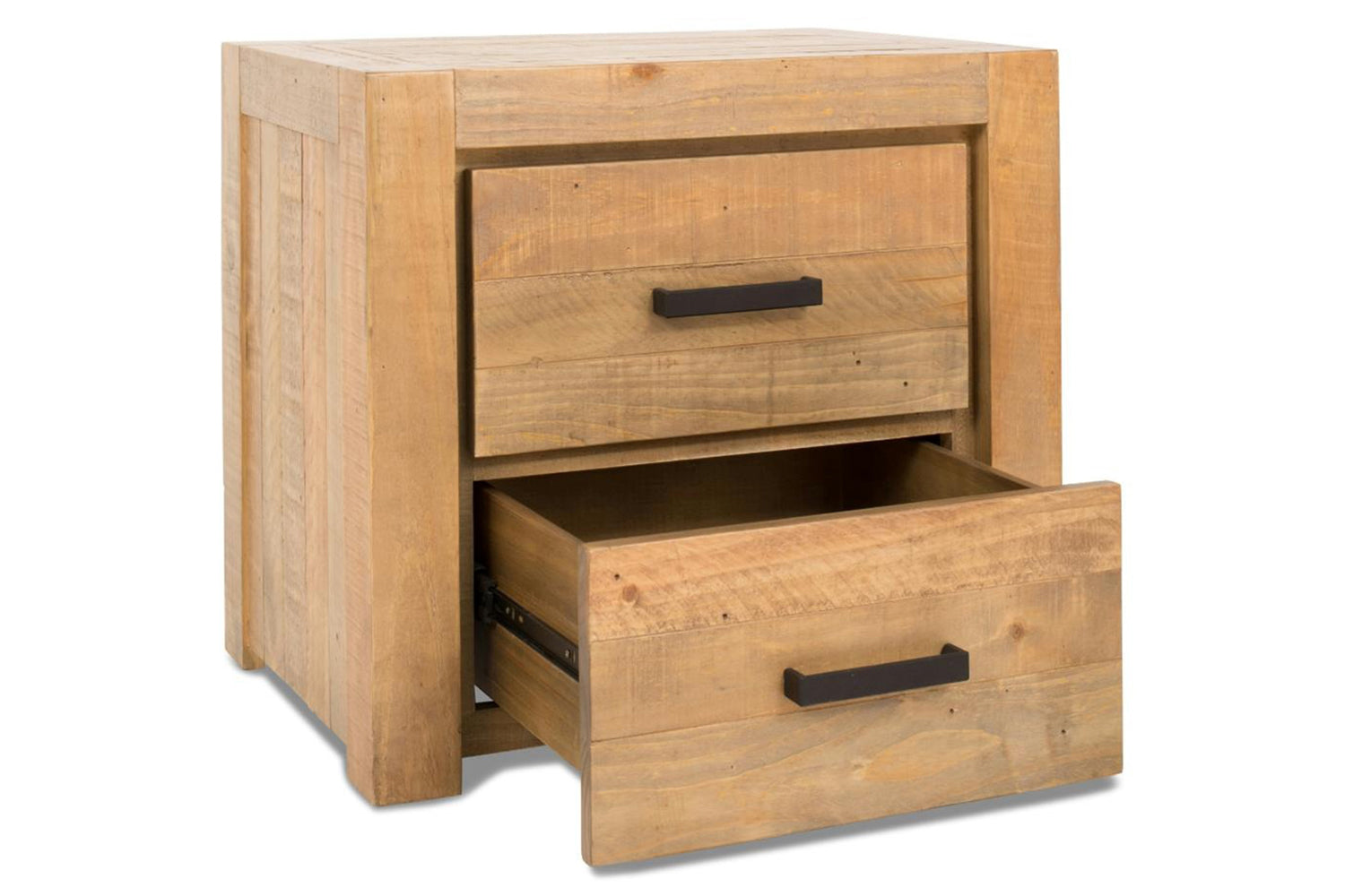 Coolmore Bedside Locker | 2 Drawer | Natural-6