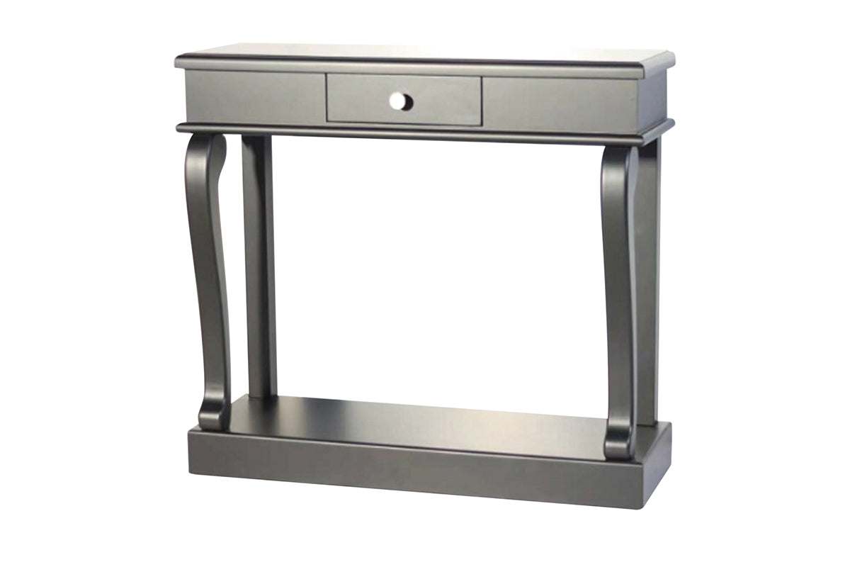 Scroll Console Table with Drawer | 90cm | Black
