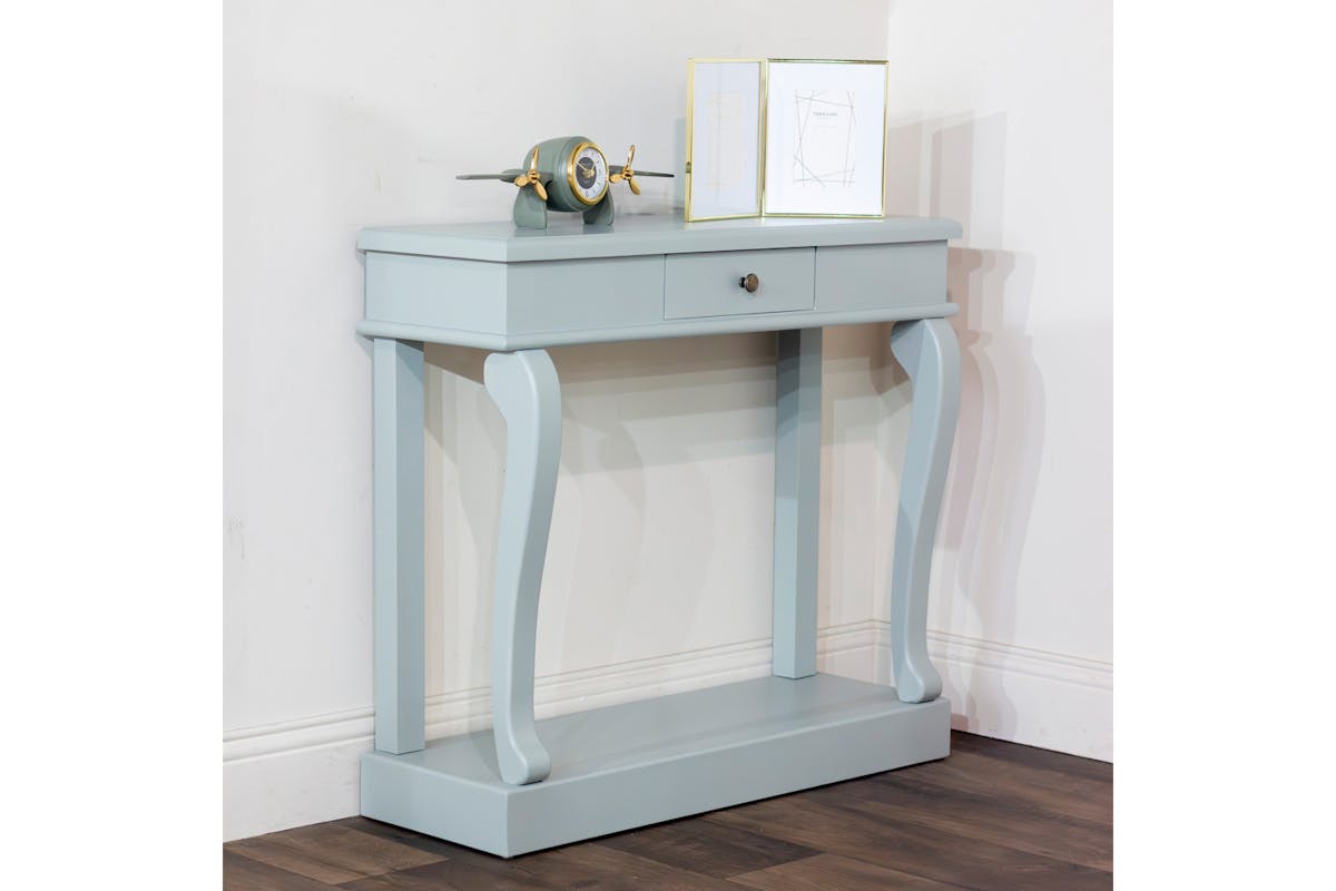 Clover Console Table with Drawer | Sage-2