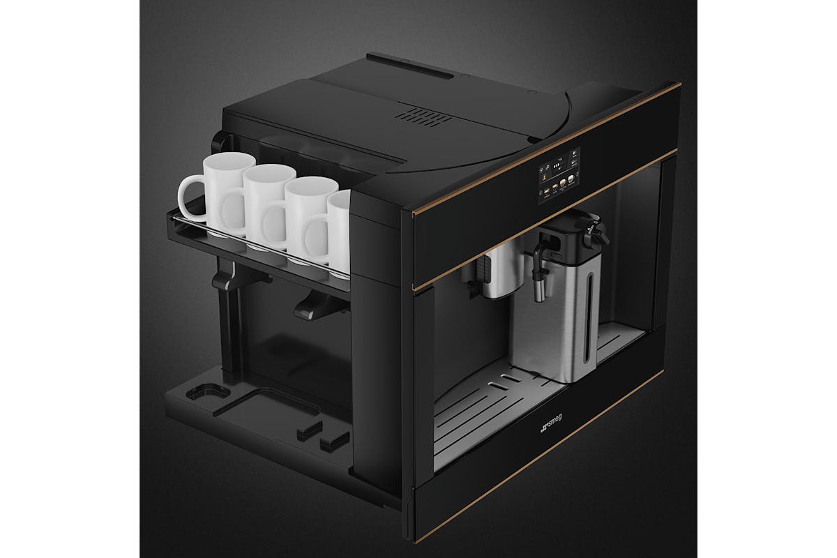Smeg Copper Dolce Stil Novo Automatic Coffee Machine | CMS4604NR | Black-7