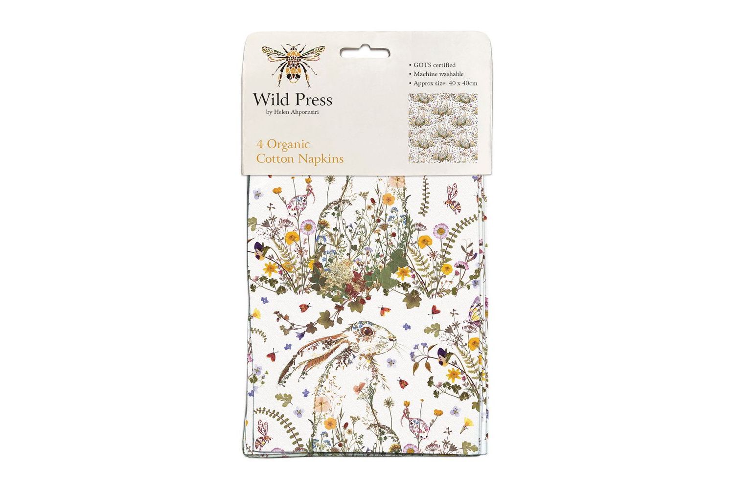Cloth Napkins - Wildflower Hare - Home Giftware