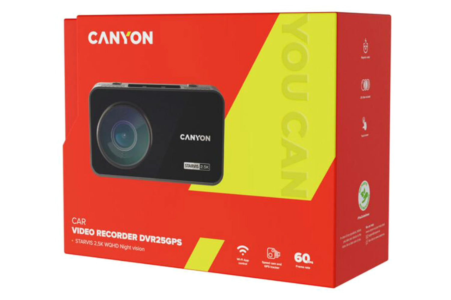 Canyon CDVR-25GPS WQHD Dash Cam | Black-4
