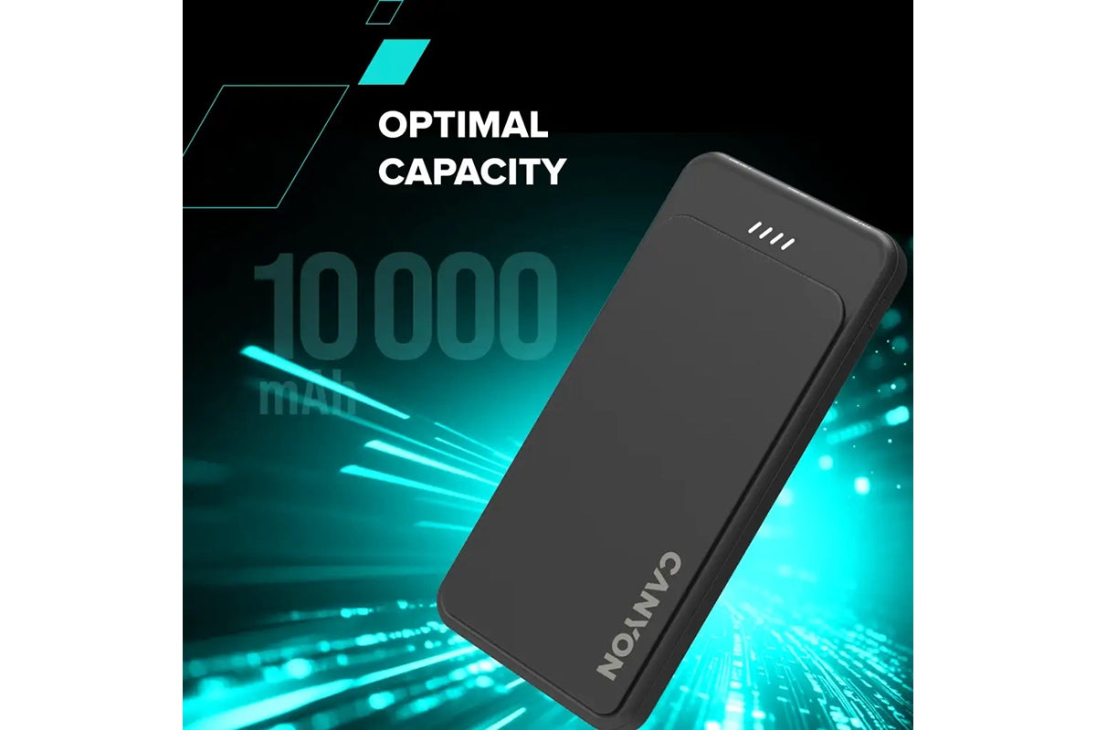 Canyon OnPower 100 OnPower 10000mAh Power Bank | Black-8