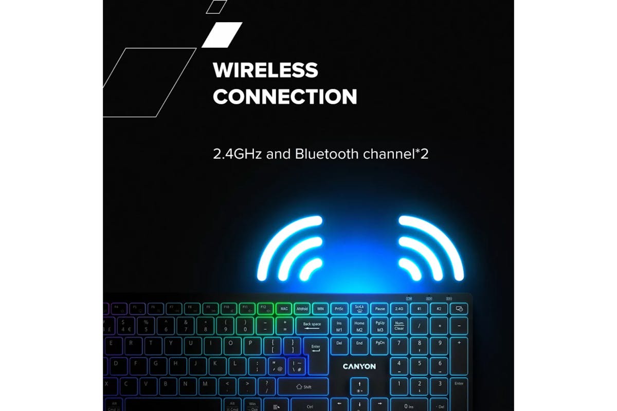 Canyon RGB Wireless Keyboard | Black-8