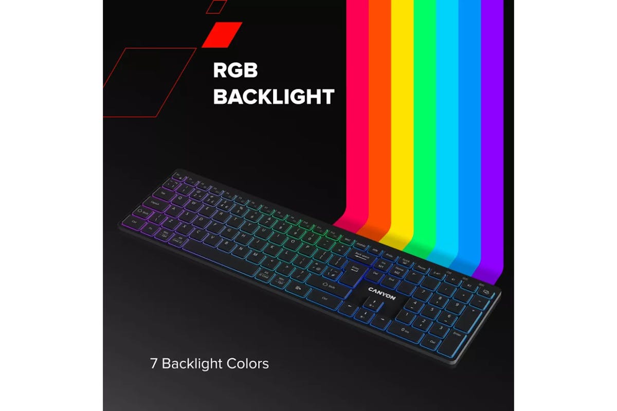 Canyon RGB Wireless Keyboard | Black-9