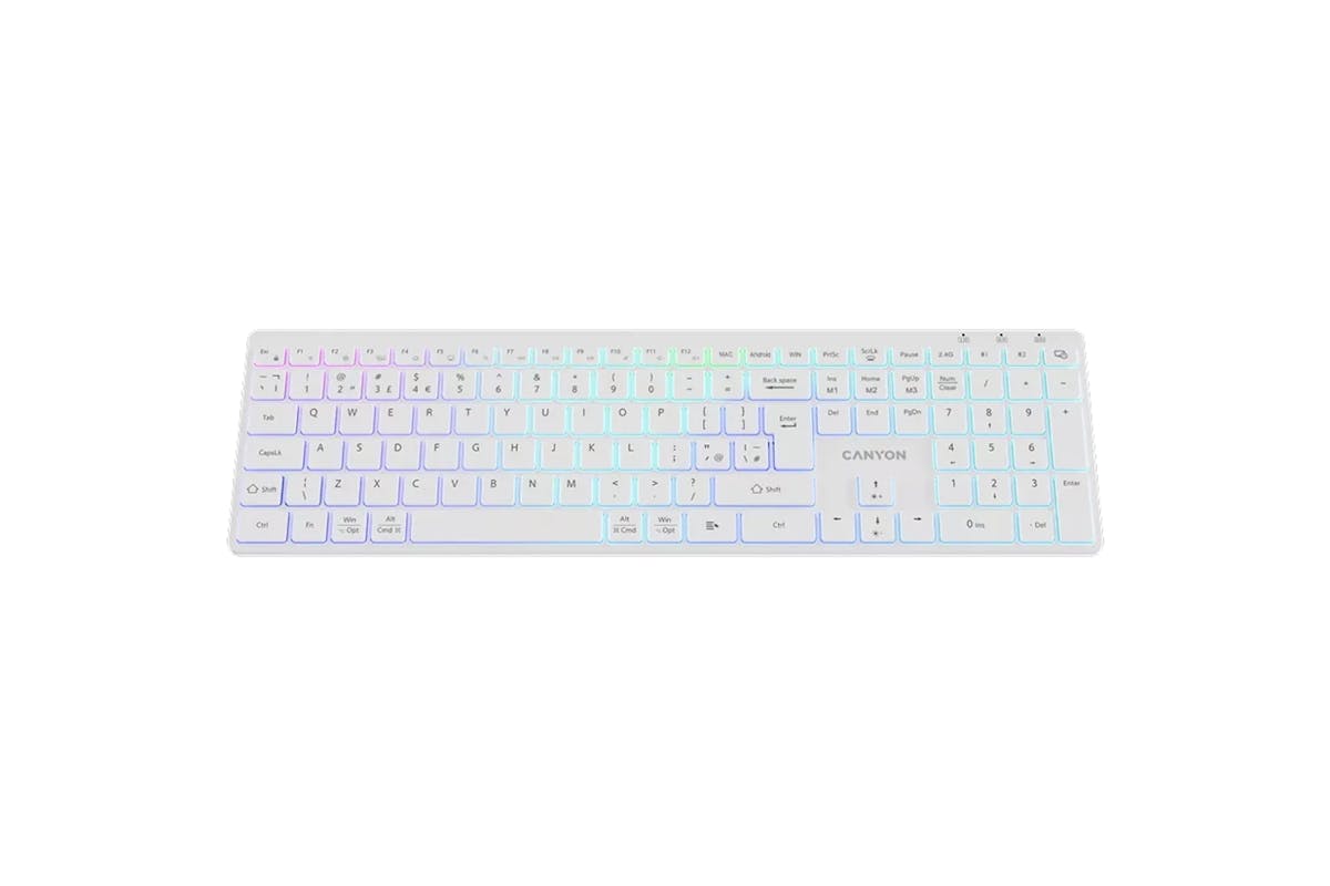 Canyon RGB Wireless Keyboard | White-2