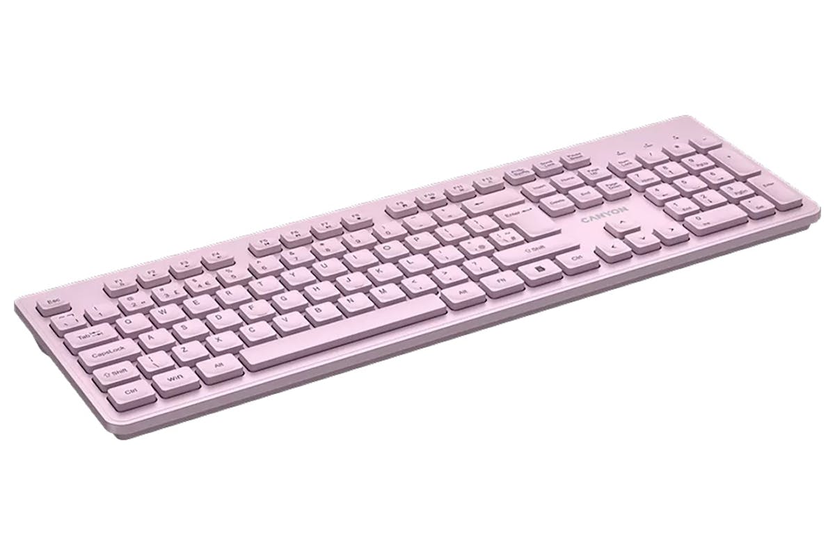 Canyon Silent Wireless Keyboard | Pink-5