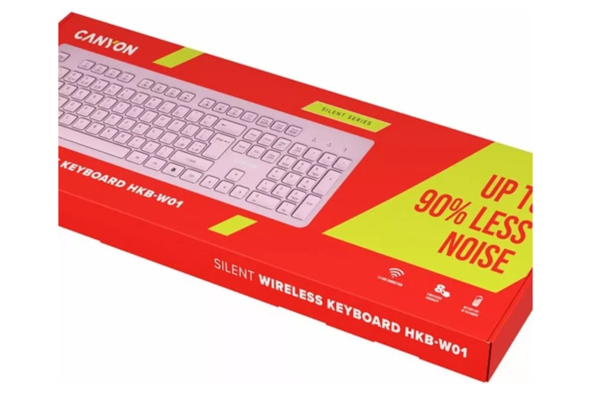 Canyon Silent Wireless Keyboard | Pink-7