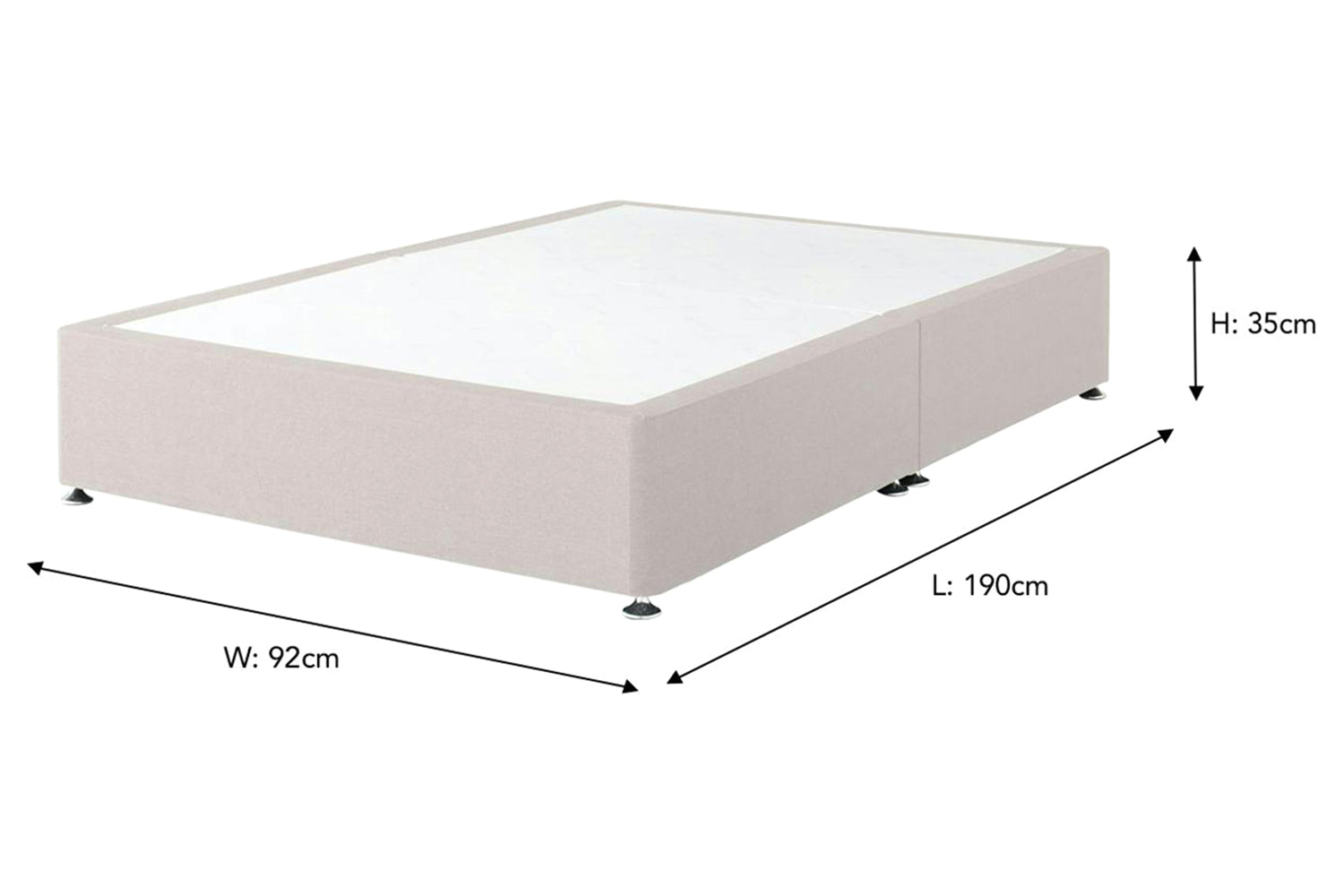 Castlebeds | Comfi Base | Single | 3ft | Colour Options-3