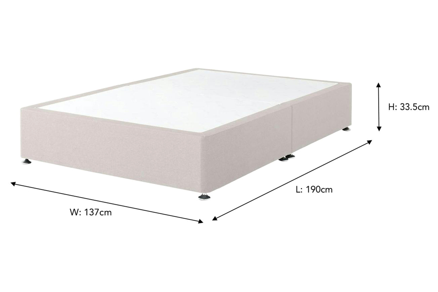 Castlebeds | Comfi Base | Double | 4ft6 | Colour Options-3
