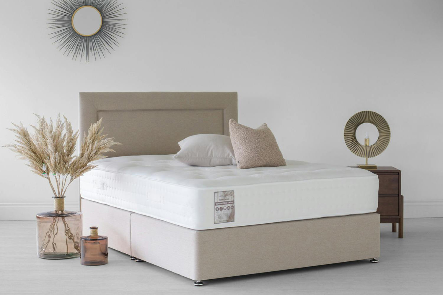 Castlebeds | Comfort Wool Deluxe Mattress | Double | 4ft6-7