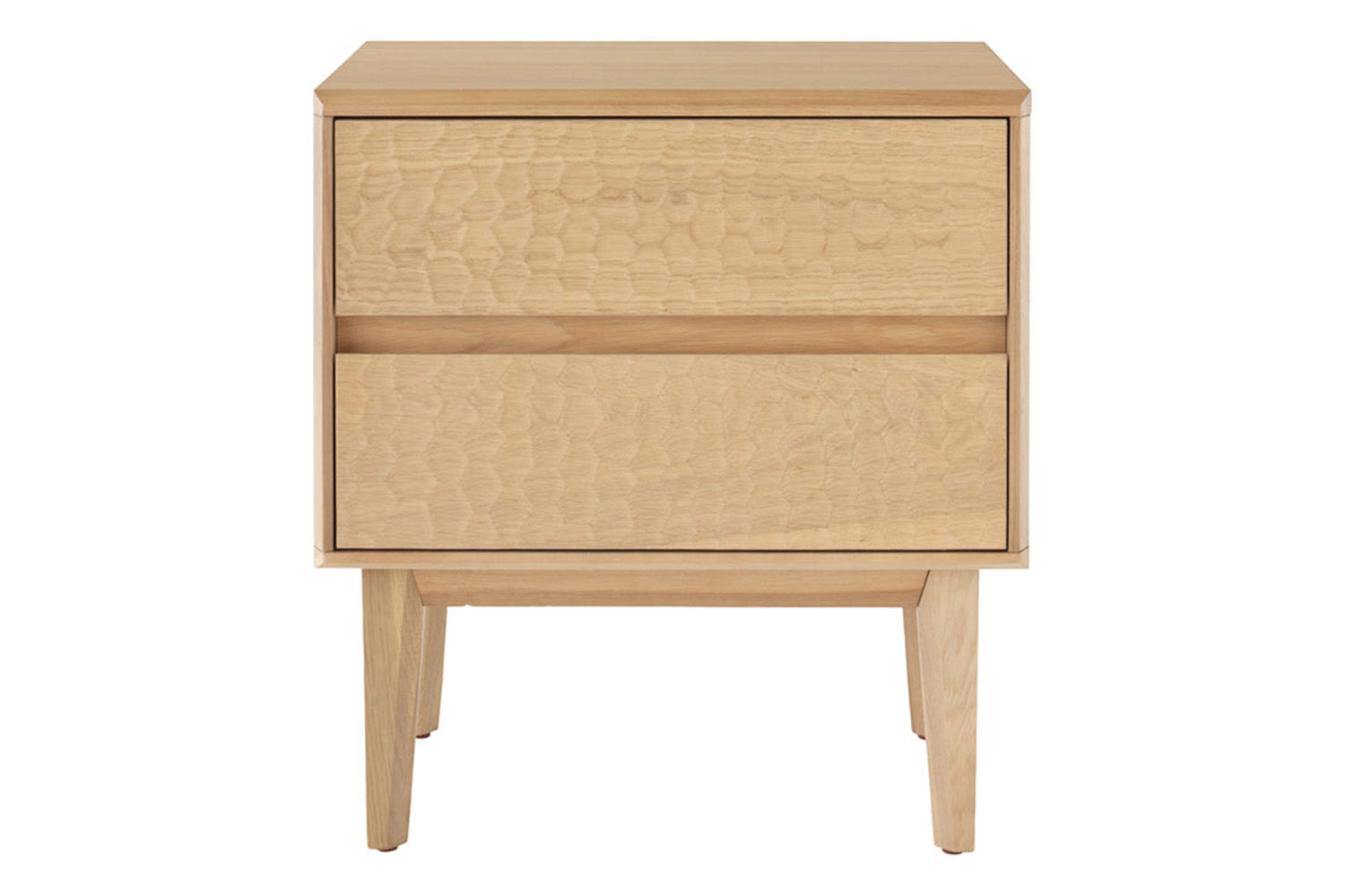 Cove Bedside Table | 2 Drawer | Oak