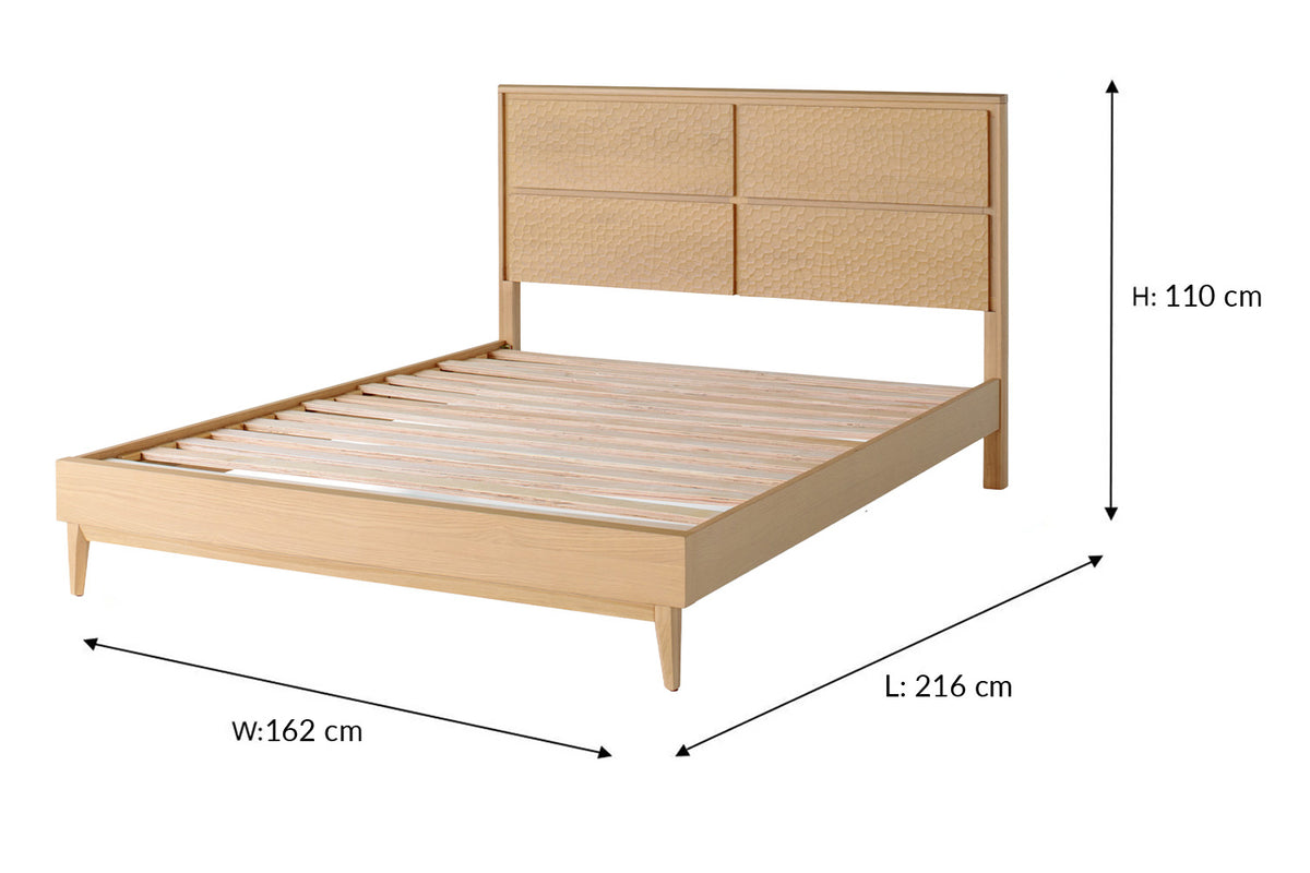 Cove Bed Frame | King | 5ft | Oak Effect-3