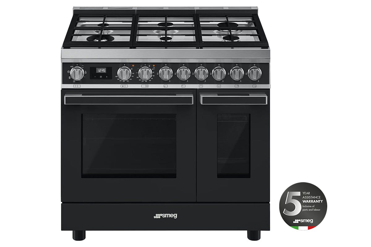 Smeg Portofino 90cm Dual Fuel Range Cooker | CPF92GMA | Anthracite