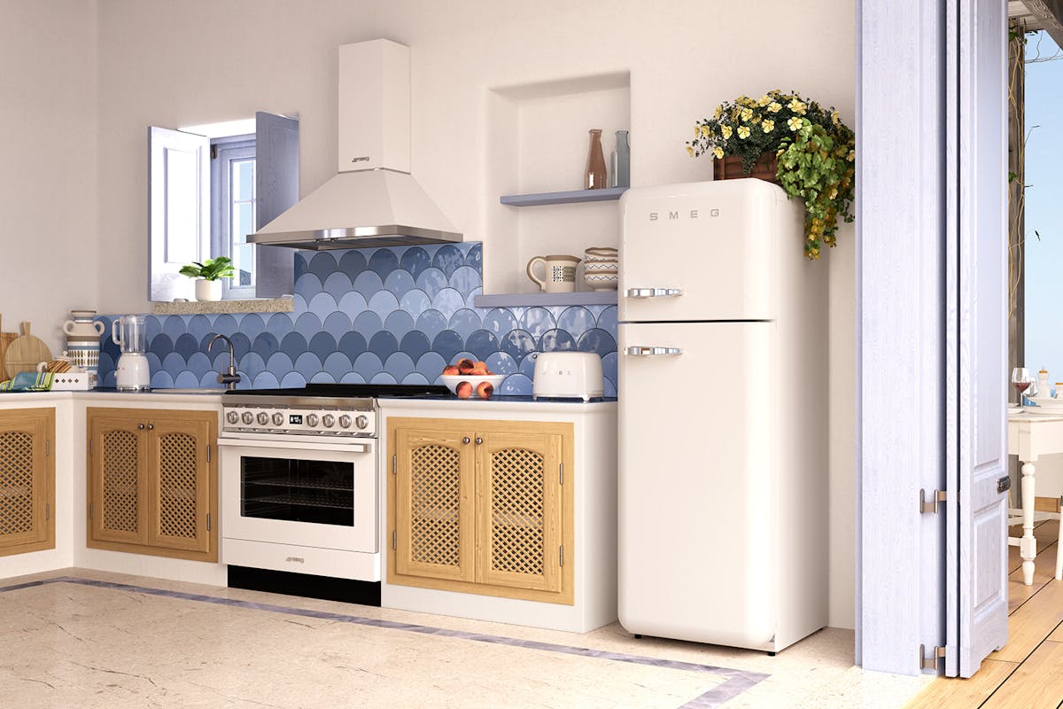Smeg Portofino 90cm Dual Fuel Range Cooker | CPF9GPWH | White-2