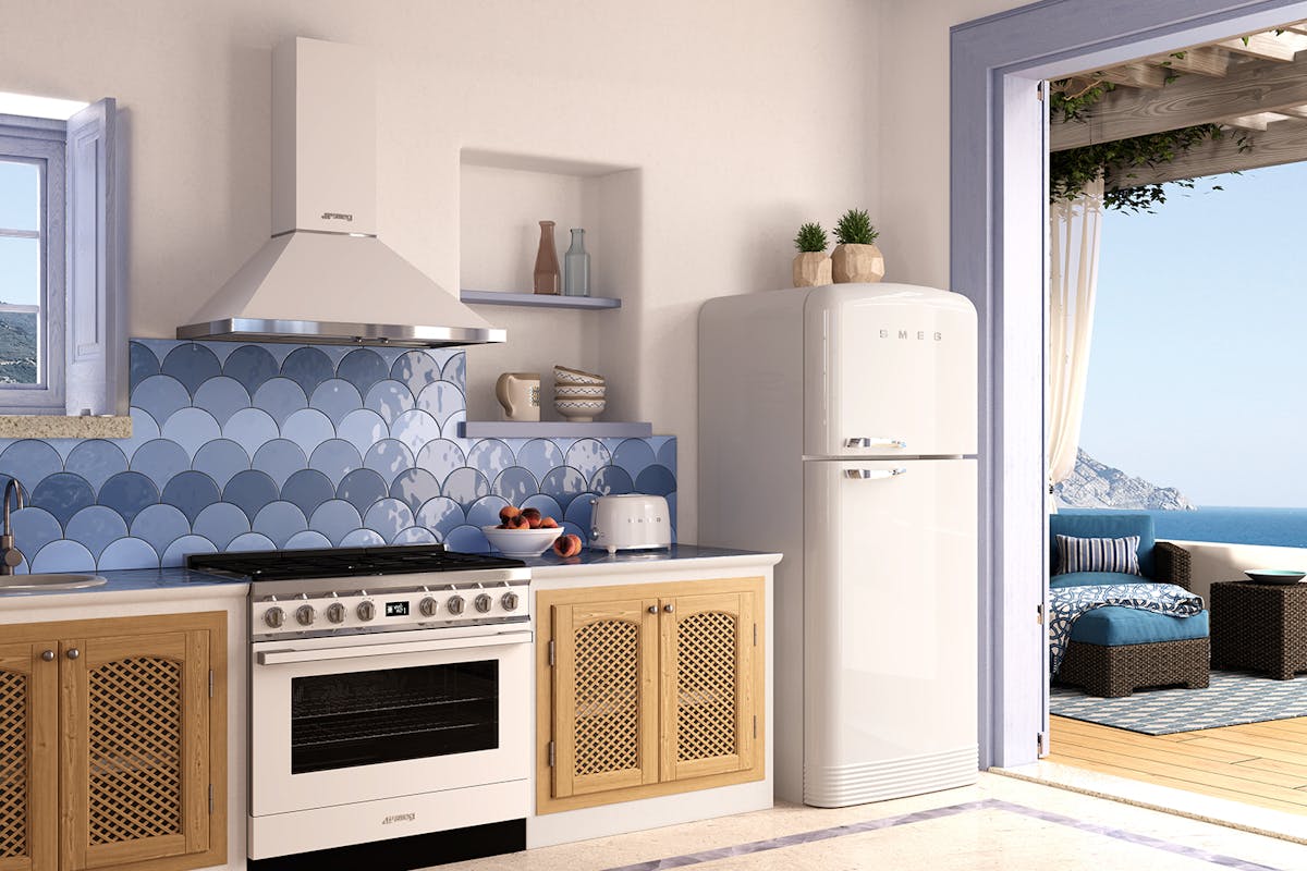 Smeg Portofino 90cm Dual Fuel Range Cooker | CPF9GPWH | White-5