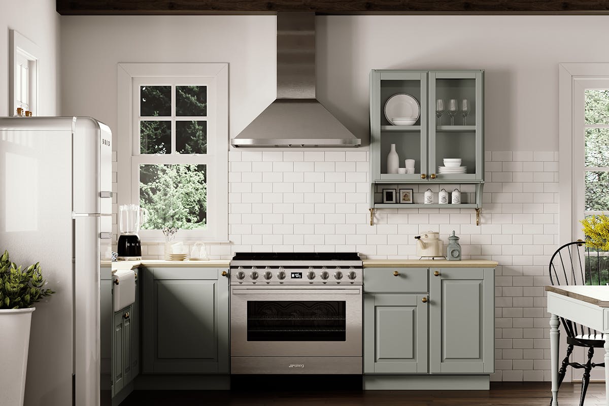 Smeg Portofino 90cm Dual Fuel Range Cooker | CPF9GPX | Stainless Steel-3
