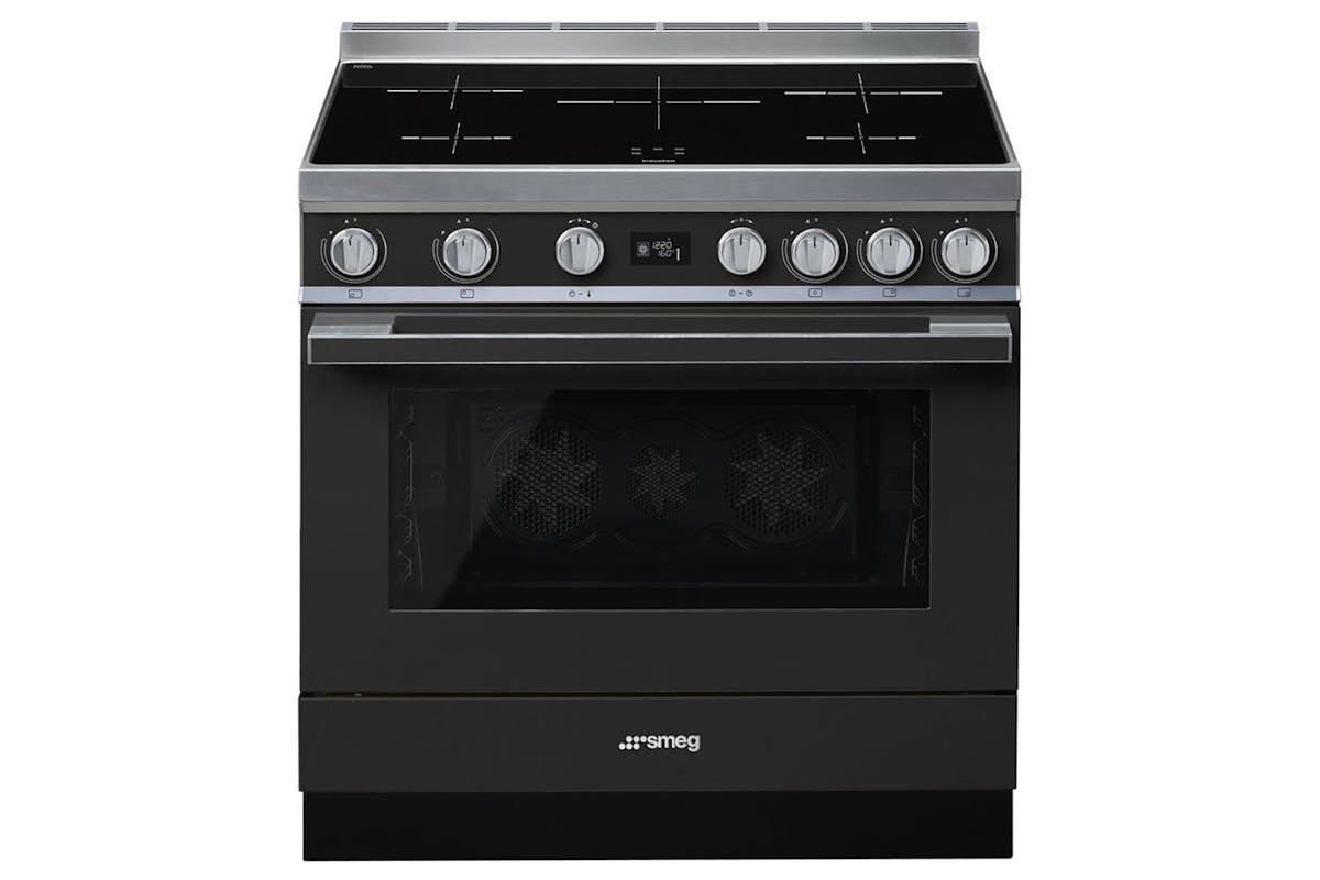 Smeg 90cm Portofino Aesthetic Electric Induction Cooker | CPF9IPAN | Anthracite-2