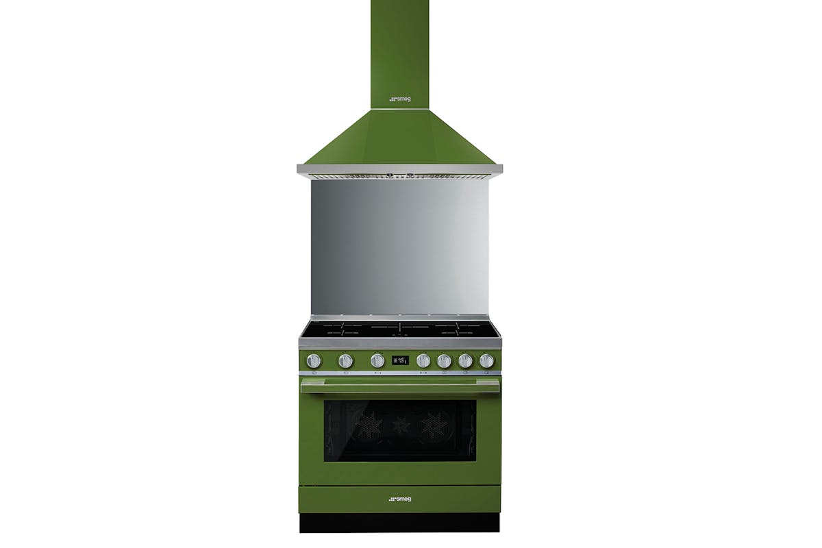 Smeg 90cm Portofino Aesthetic Electric Induction Cooker | CPF9IPOG | Olive Green-2
