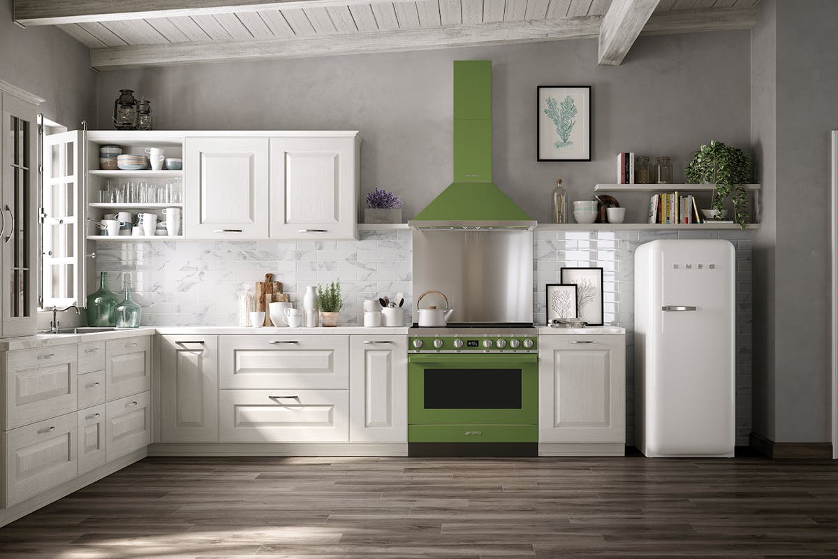 Smeg 90cm Portofino Aesthetic Electric Induction Cooker | CPF9IPOG | Olive Green-6