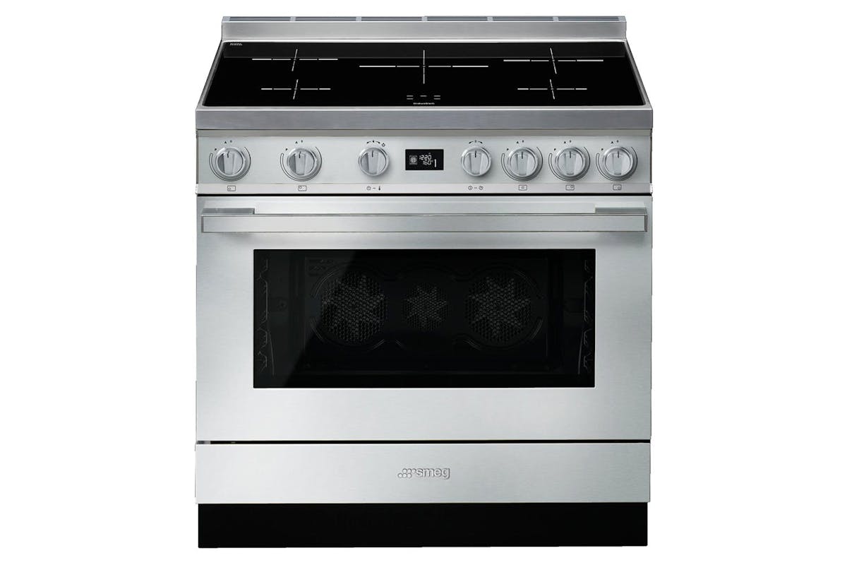 Smeg 90cm Portofino Aesthetic Electric Induction Cooker | CPF9IPX | Steel-2