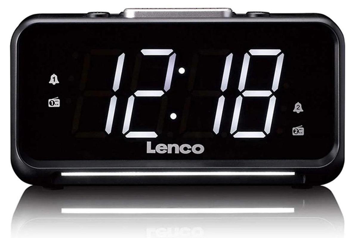 Lenco CR-28BK Clock Radio | LED Display | Night Light | Black-2