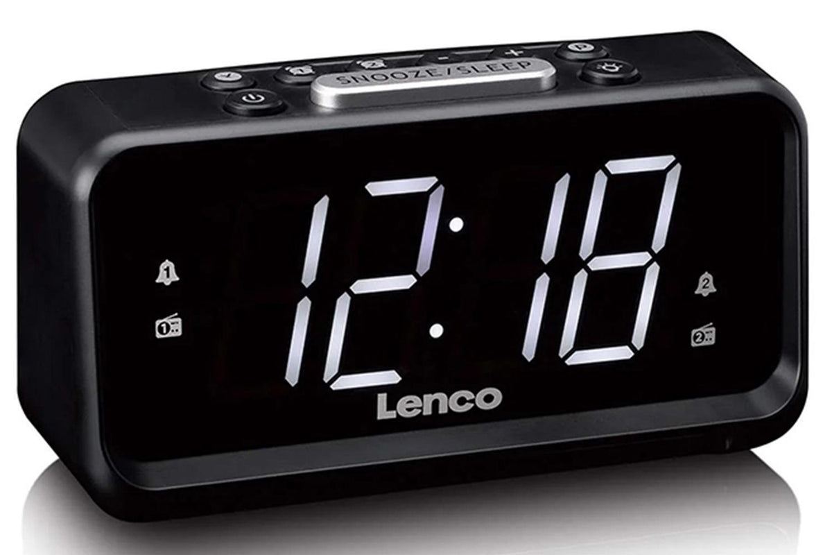 Lenco CR-28BK Clock Radio | LED Display | Night Light | Black-4