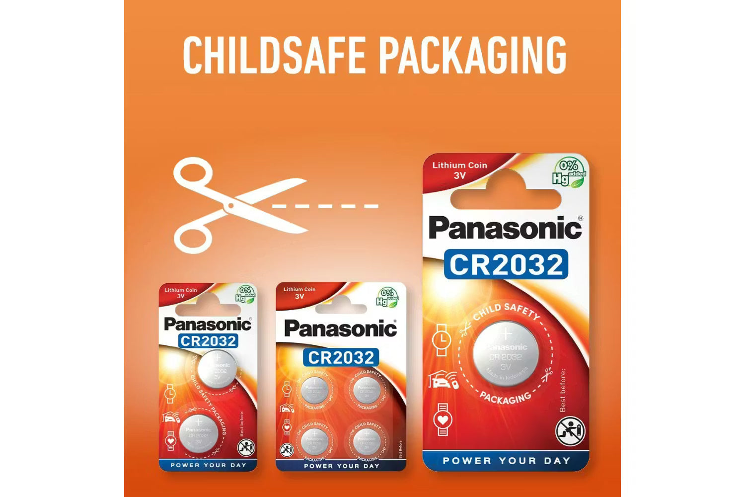Panasonic CR2032 3V Lithium 3 Volt Battery | 6 Pack-7