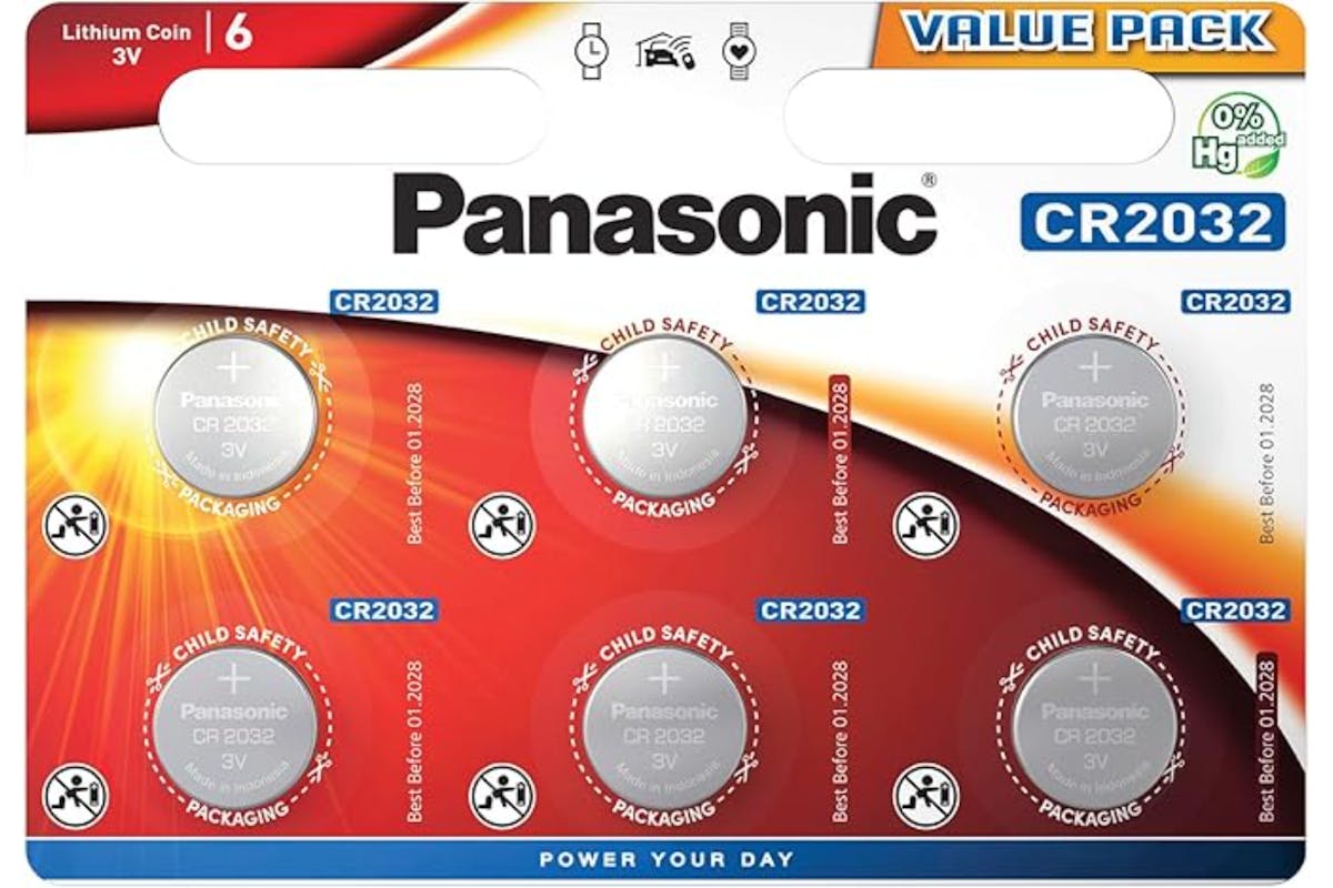 Panasonic CR2032 3V Lithium 3 Volt Battery | 6 Pack-8