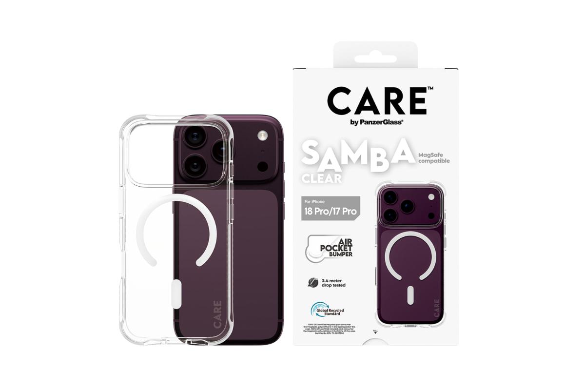 PanzerGlass Care iPhone 18 Pro/17 Pro Magsafe Samba Case | Transparent/ White-2