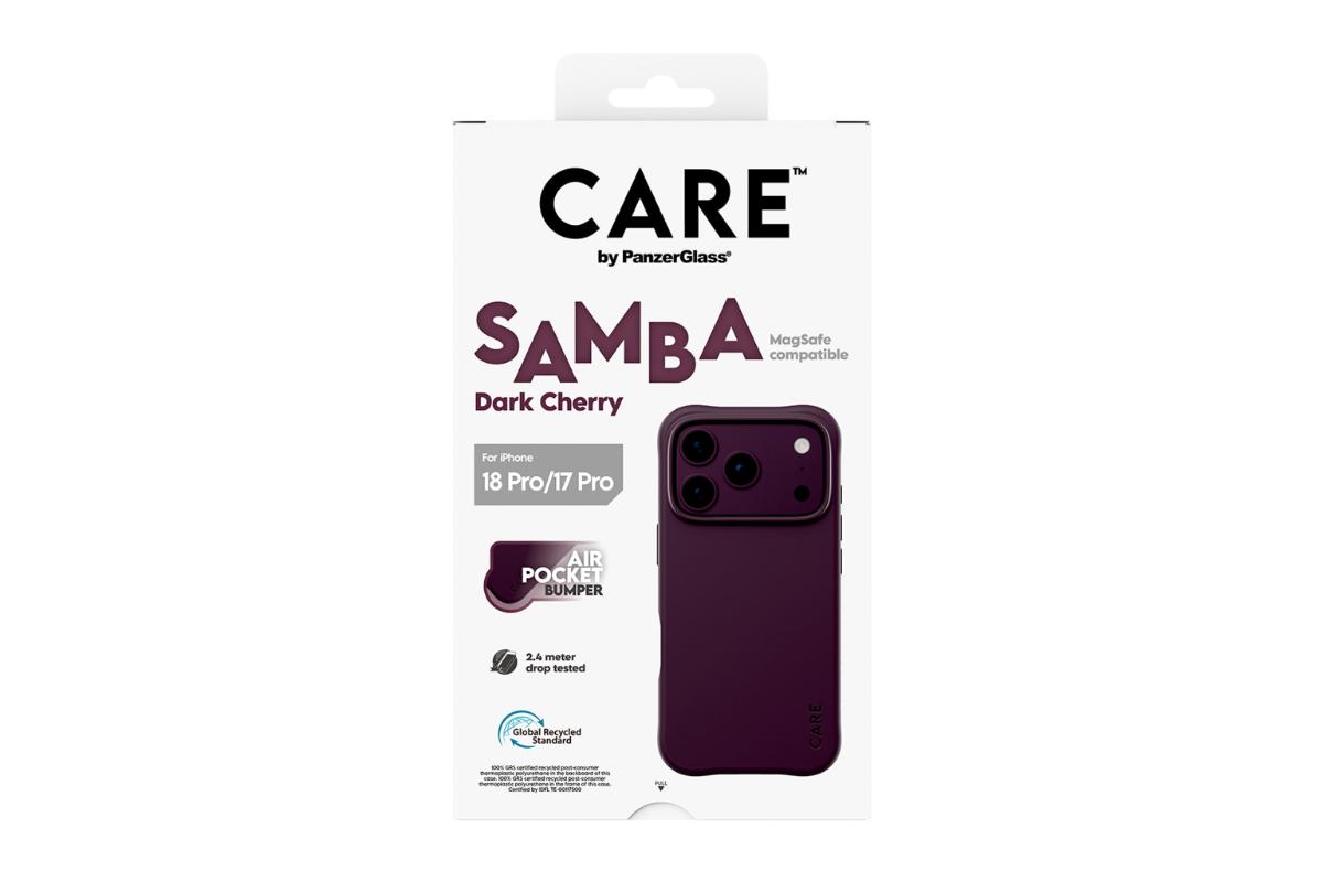 PanzerGlass Care iPhone 18 Pro/17 Pro Magsafe Samba Case | Dark Cherry-9
