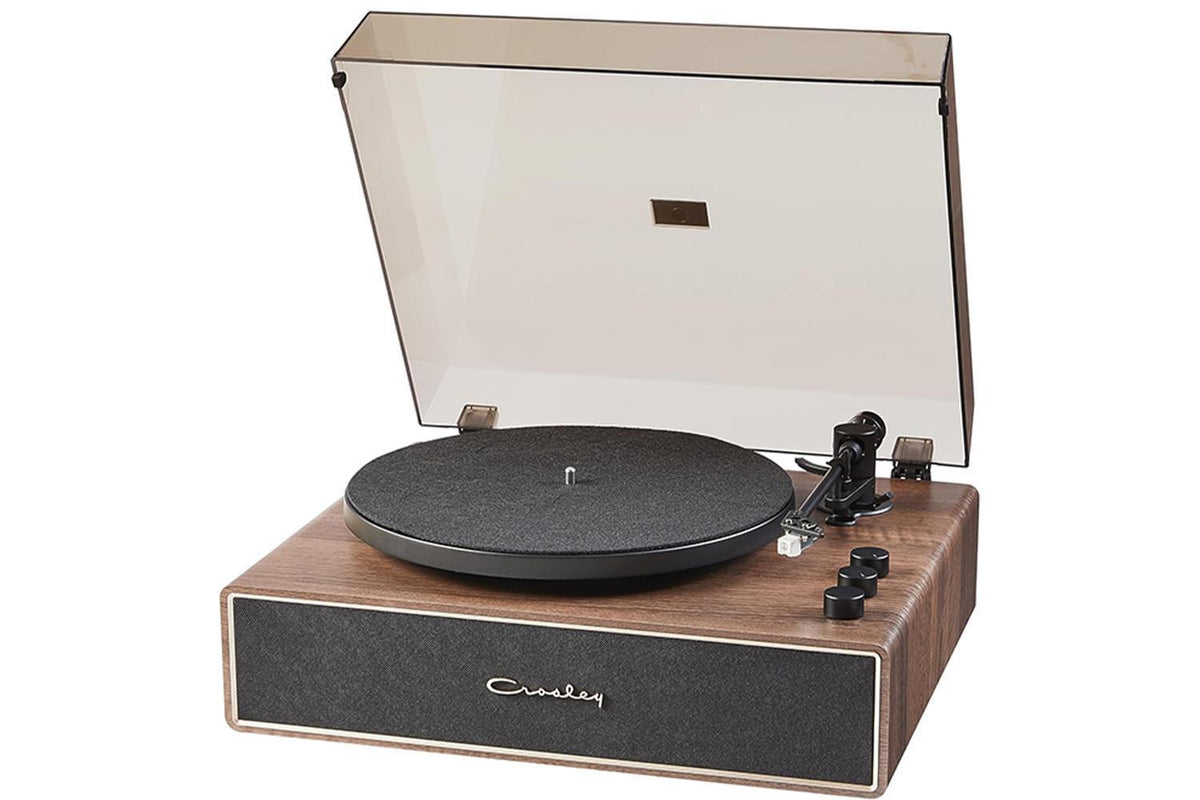 Crosley Stave Record Player Turntable | Bluetooth | Walnut | 2-Speed-4
