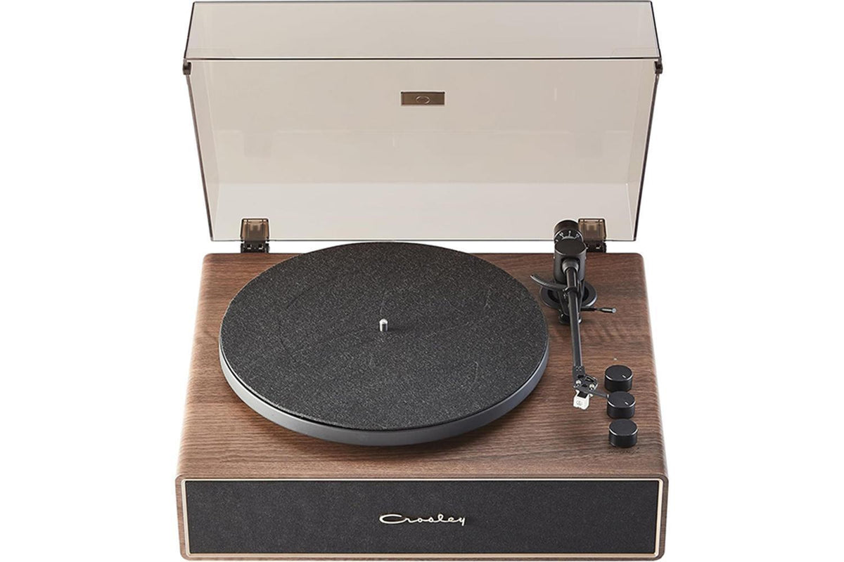 Crosley Stave Record Player Turntable | Bluetooth | Walnut | 2-Speed-5