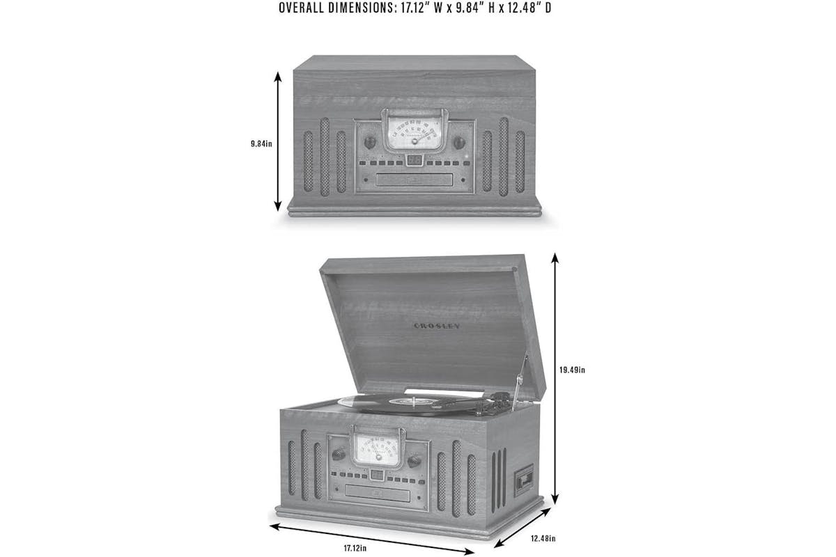 Crosley | Musician 8-in-1 Record Player | Walnut Finish-7